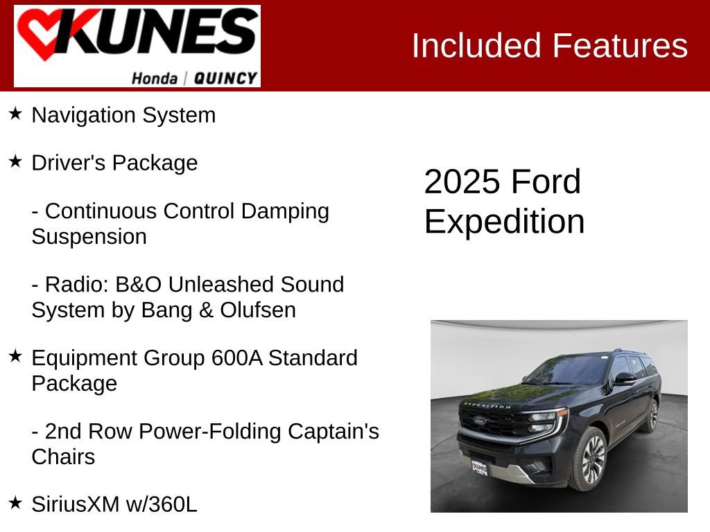 Used 2025 Ford Expedition Platinum w/ Driver's Package AWD/4WD image 2