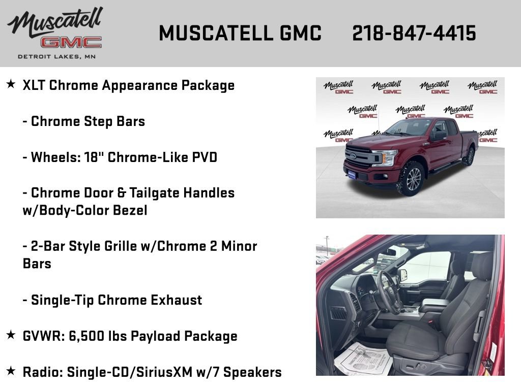 Used 2018 Ford F150 XLT w/ Equipment Group 302A Luxury image 6