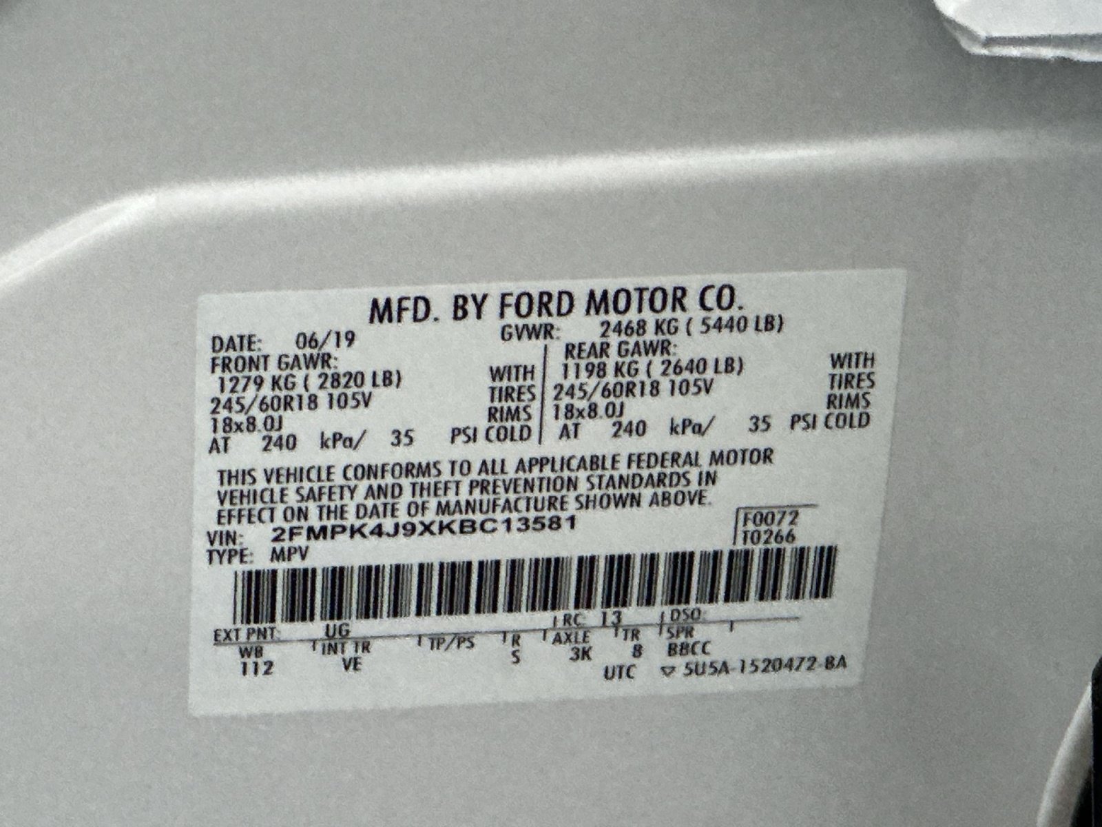 Used 2019 Ford Edge SEL w/ Equipment Group 201A AWD/4WD image 30