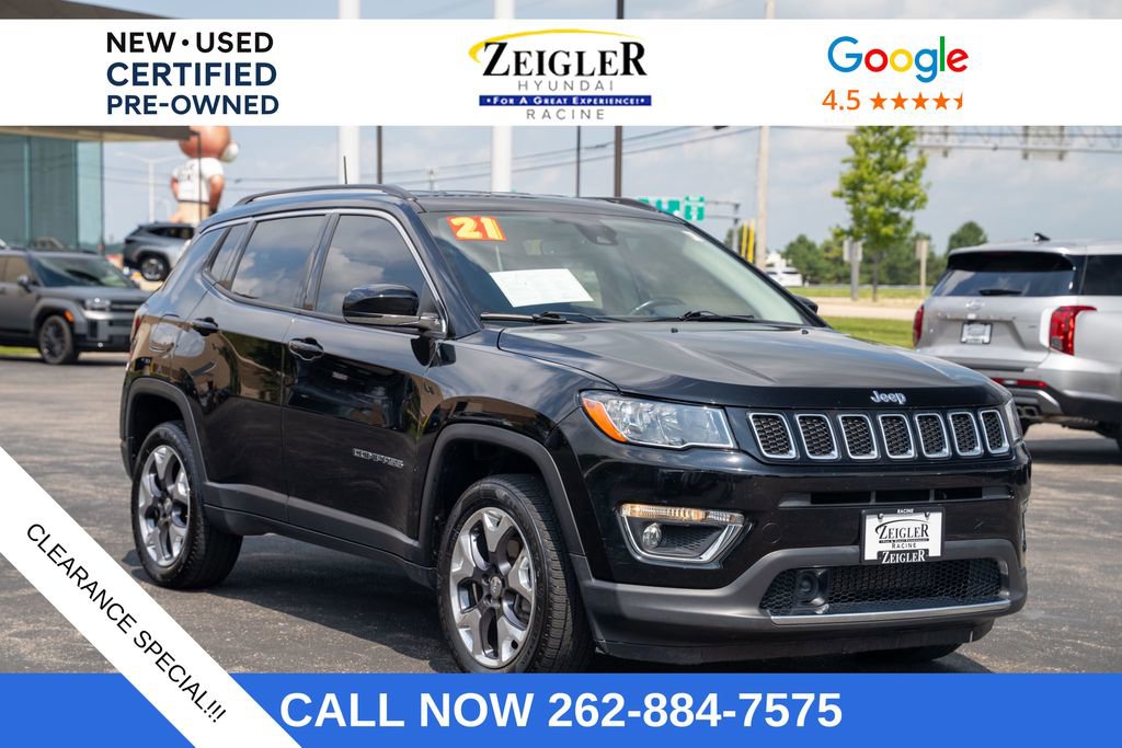 Used 2021 Jeep Compass Limited w/ Elite Interior Group image 1