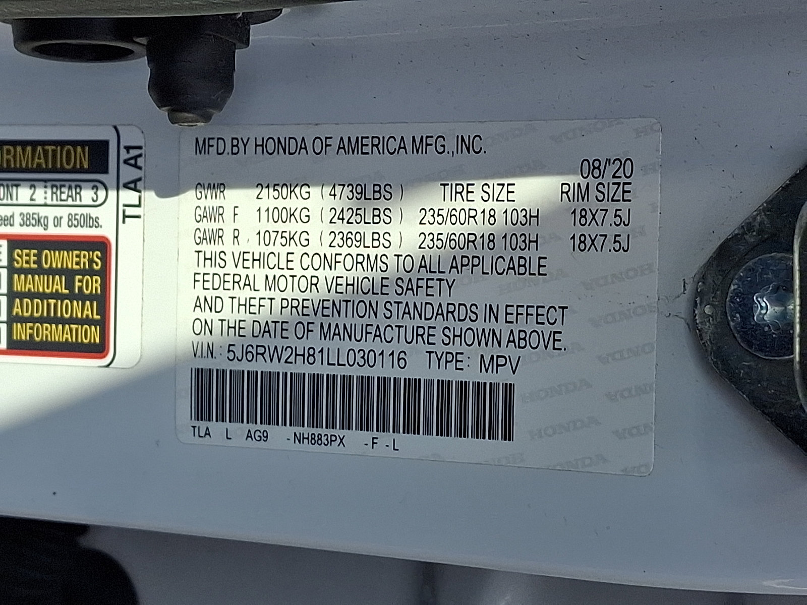 Used 2020 Honda CR-V EX-L image 28