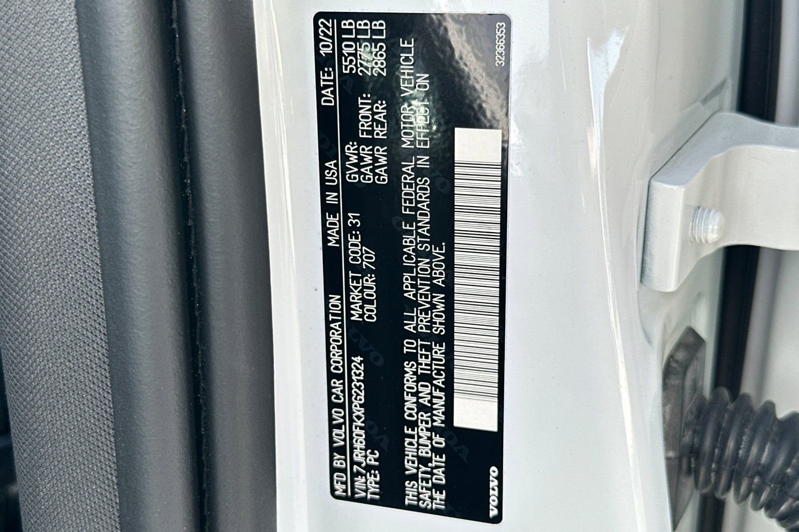 Used 2023 Volvo S60 T8 Core image 33