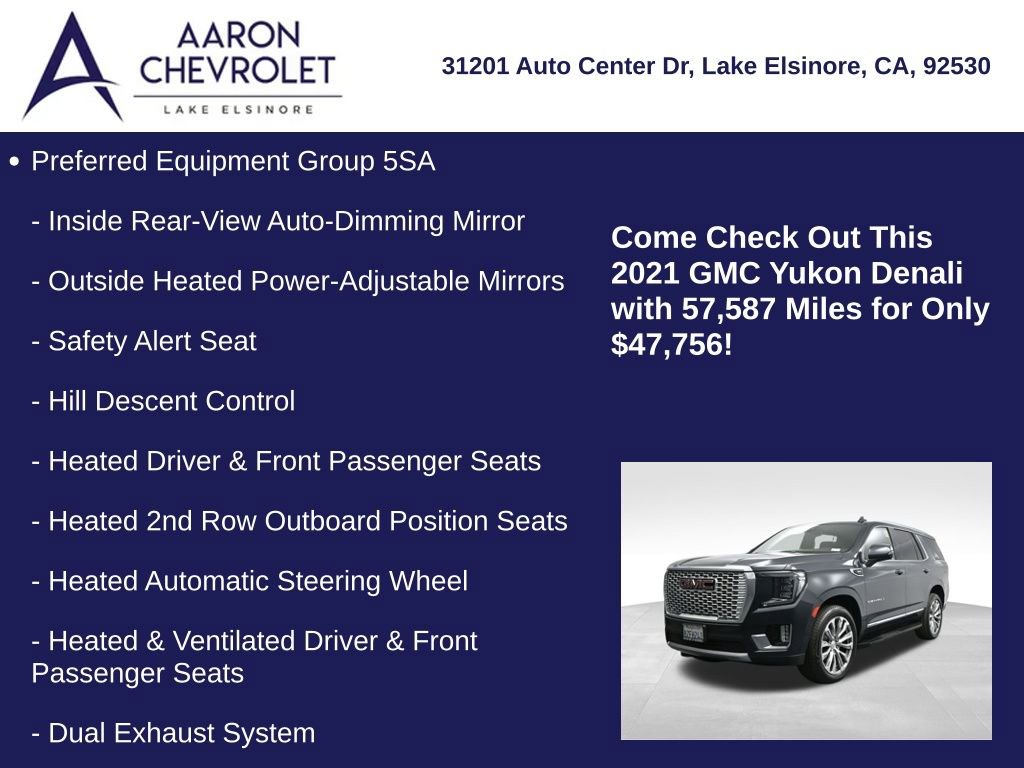 Used 2021 GMC Yukon Denali AWD/4WD image 10