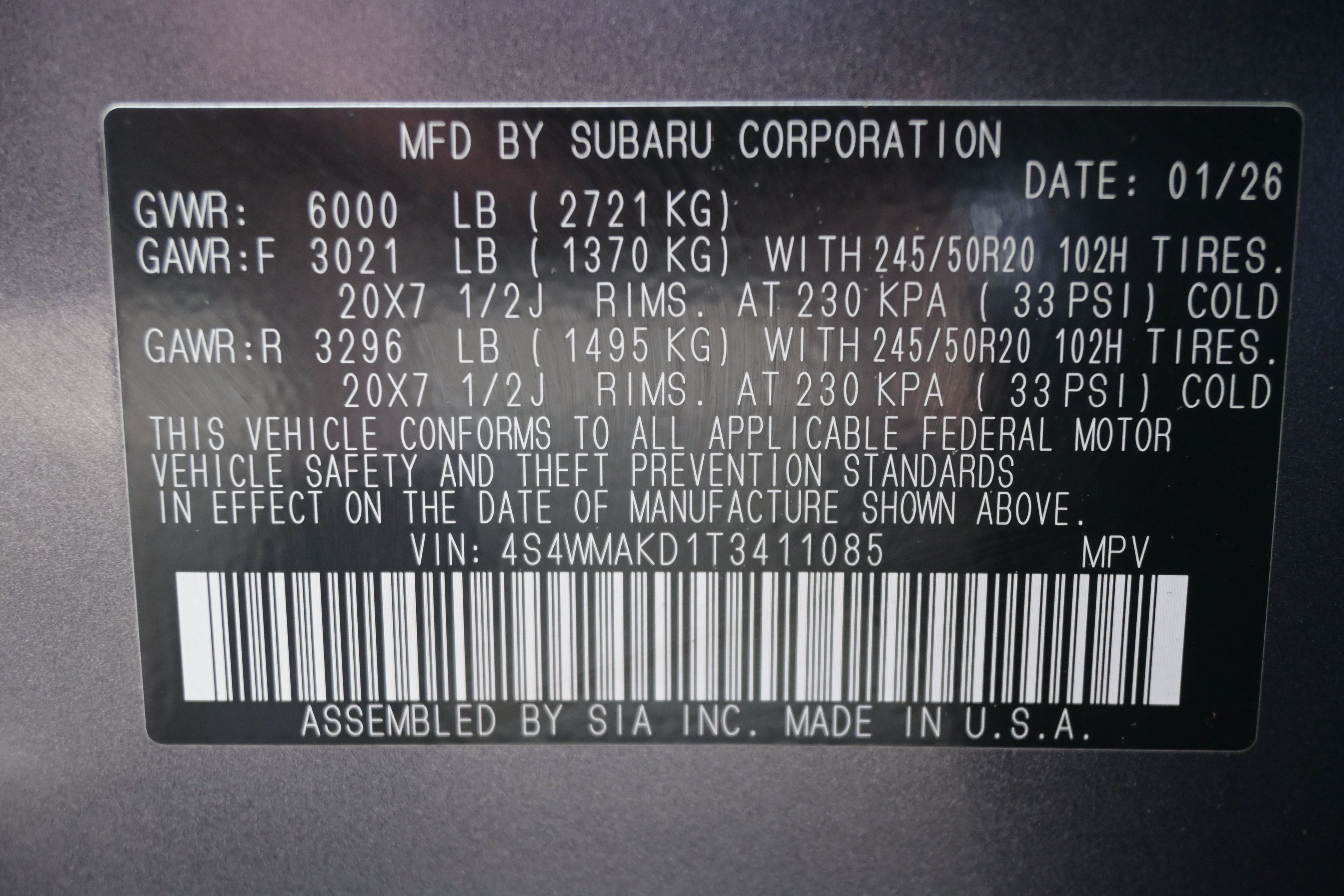 Certified 2026 Subaru Ascent Touring AWD/4WD image 37