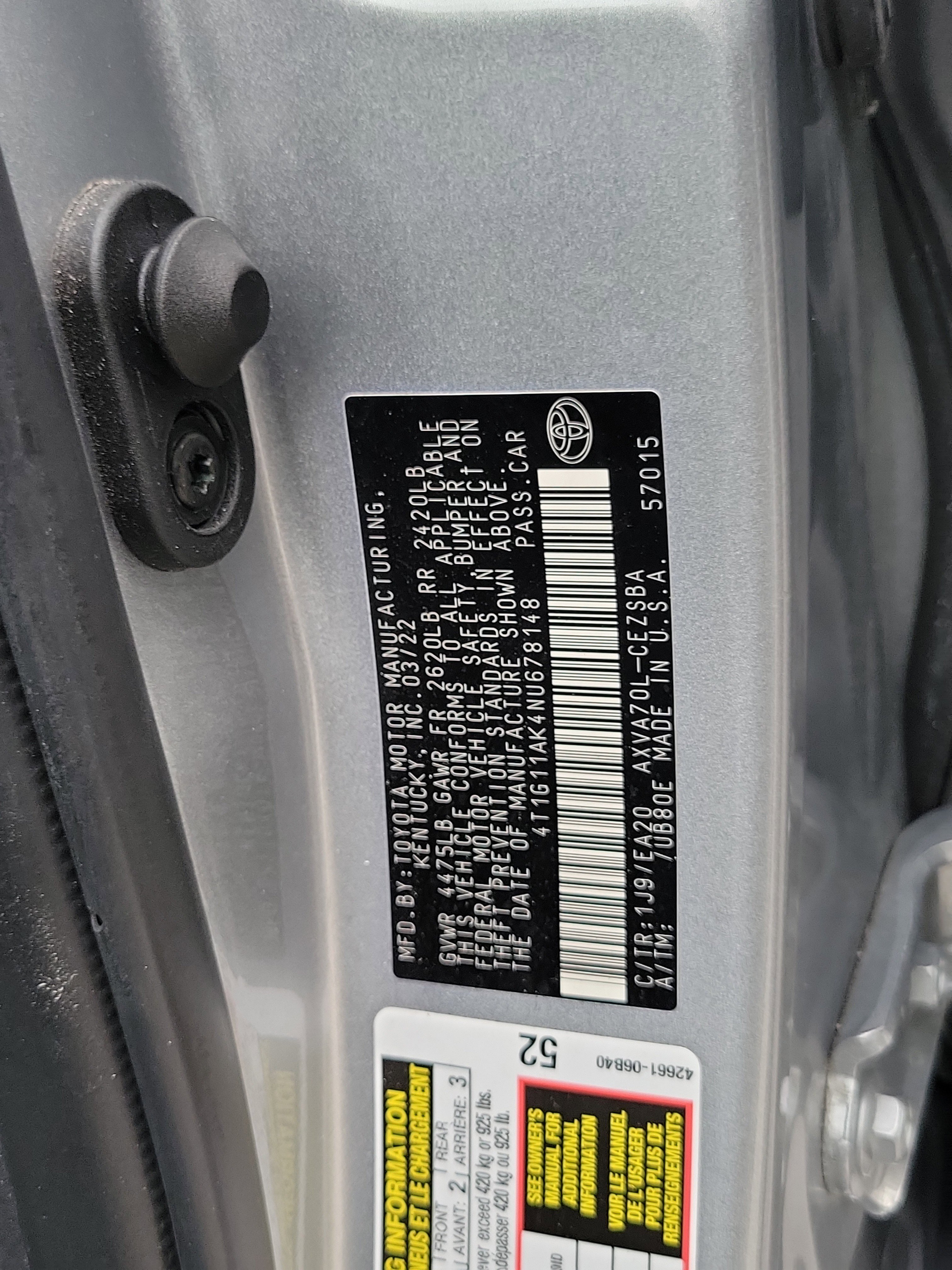 Used 2022 Toyota Camry SE image 30