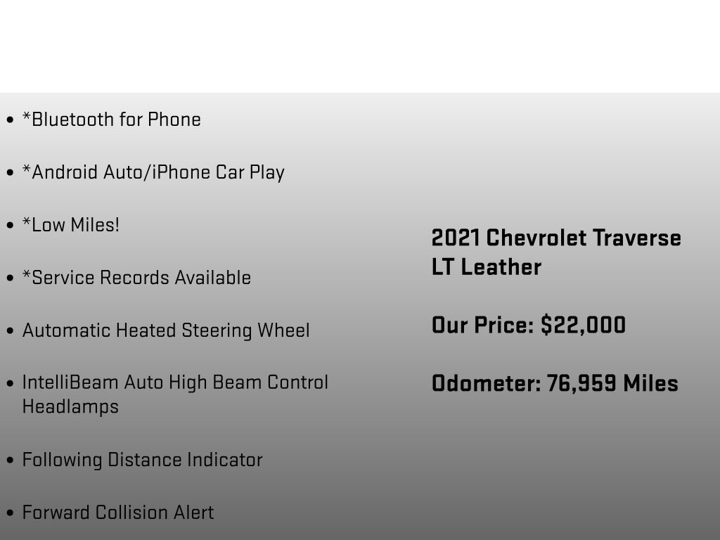 Used 2021 Chevrolet Traverse LT AWD/4WD image 18
