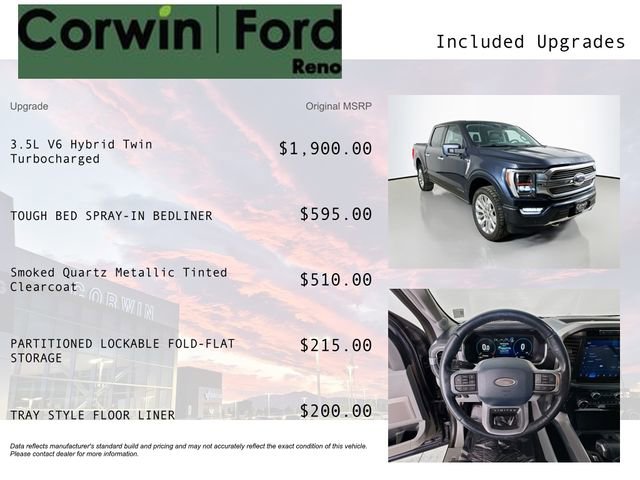 Used 2021 Ford F150 Limited AWD/4WD image 3
