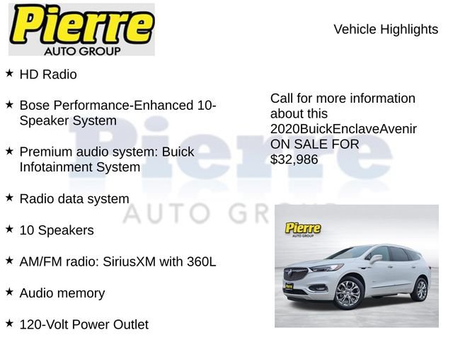 Used 2020 Buick Enclave Avenir w/ Avenir Technology Package AWD/4WD image 15
