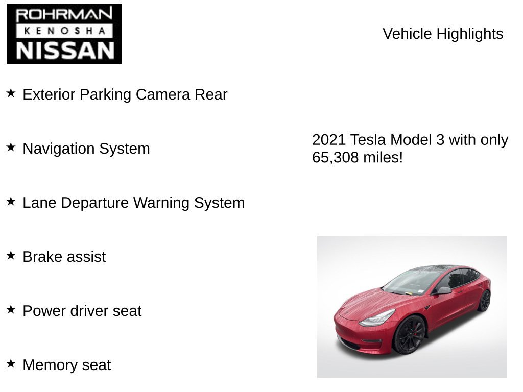 Used 2021 Tesla Model 3 Performance AWD/4WD image 7