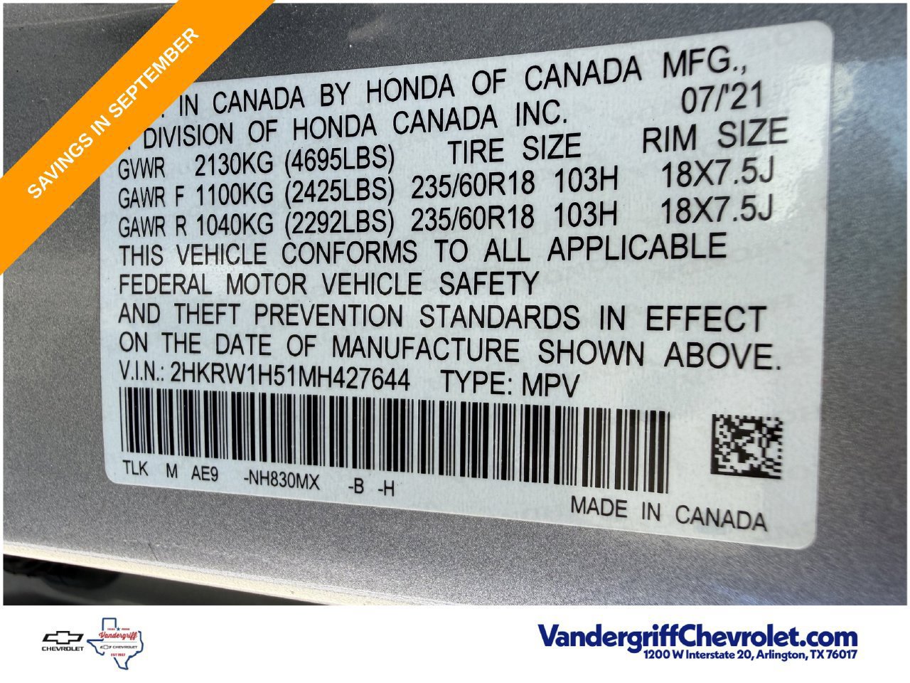 Used 2021 Honda CR-V EX image 27