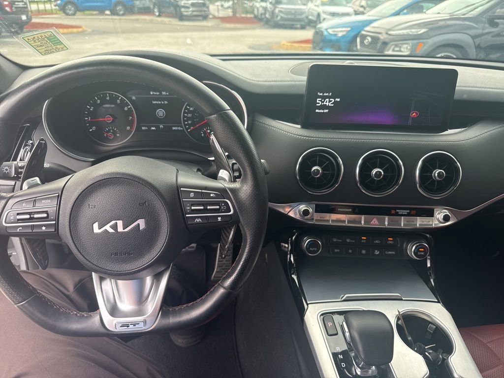 Used 2023 Kia Stinger GT2 w/ Red Interior Color Package RWD image 21