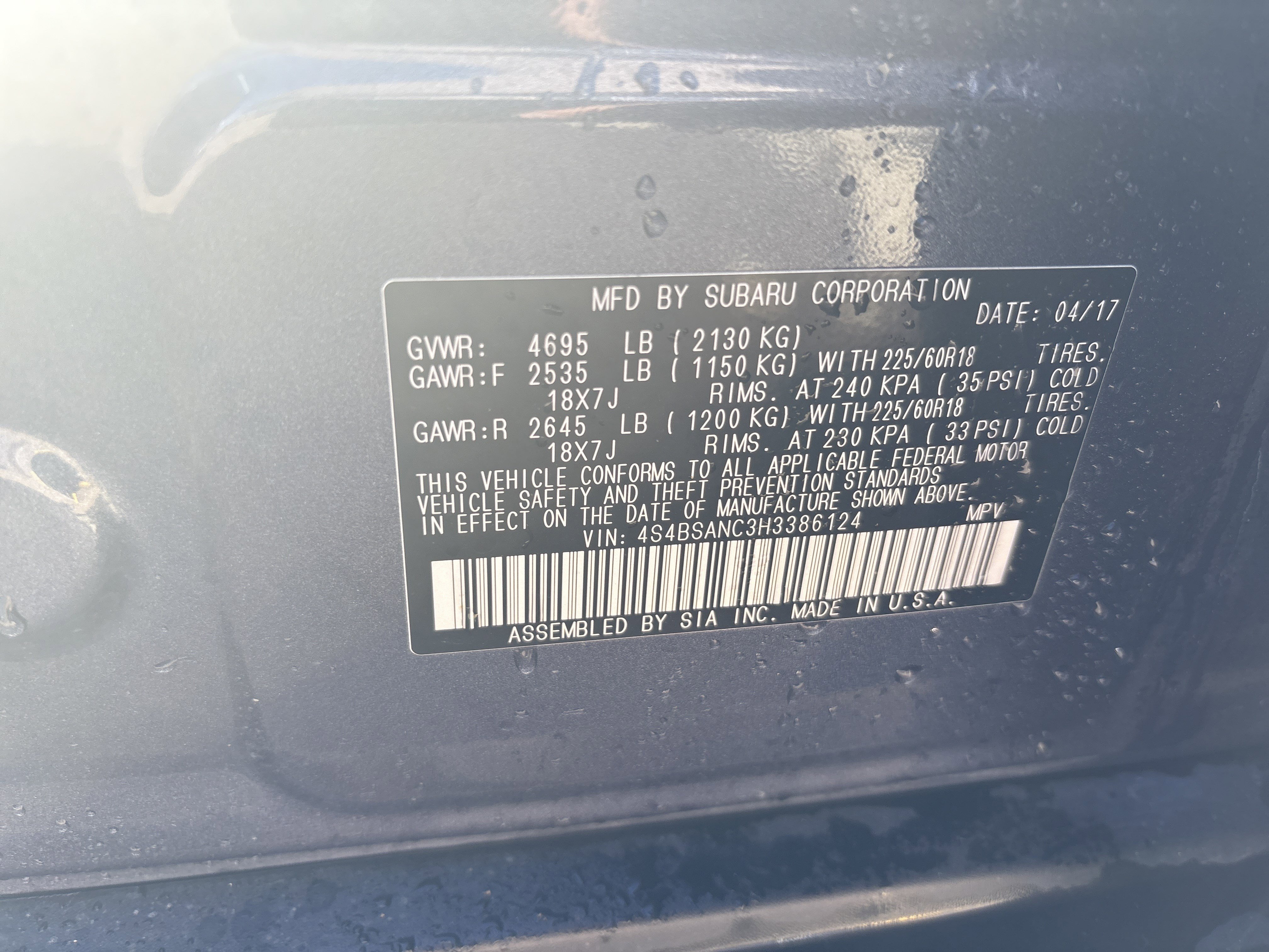 Used 2017 Subaru Outback 2.5i Limited image 34