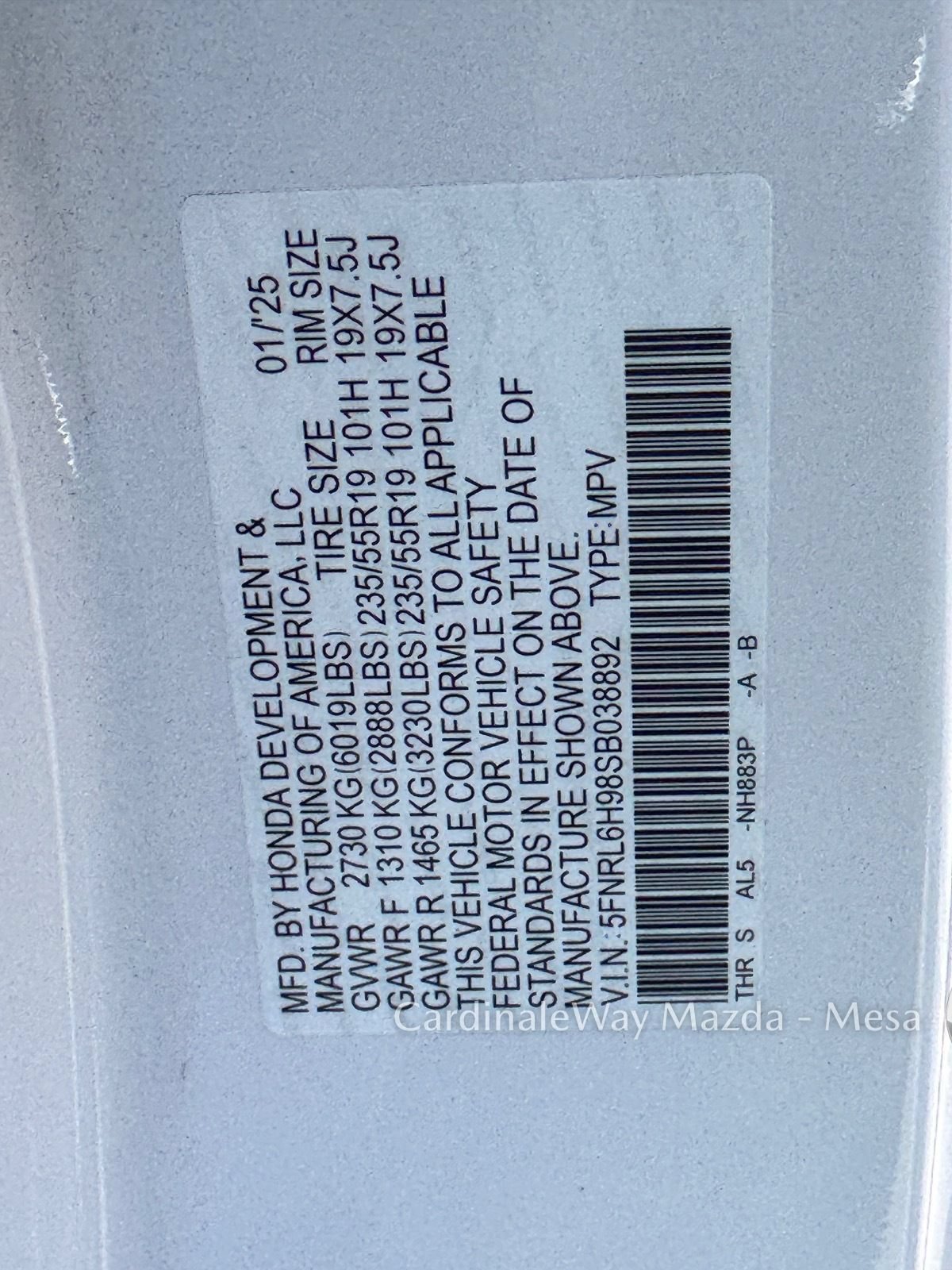 Used 2025 Honda Odyssey Elite image 32