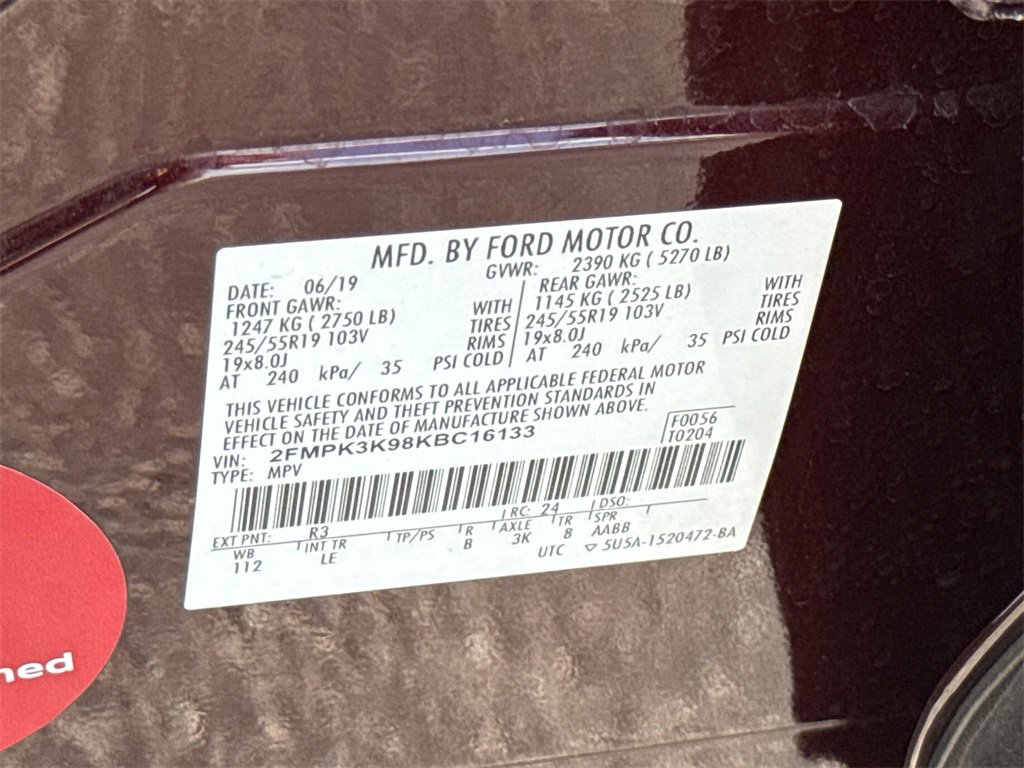 Used 2019 Ford Edge Titanium image 51