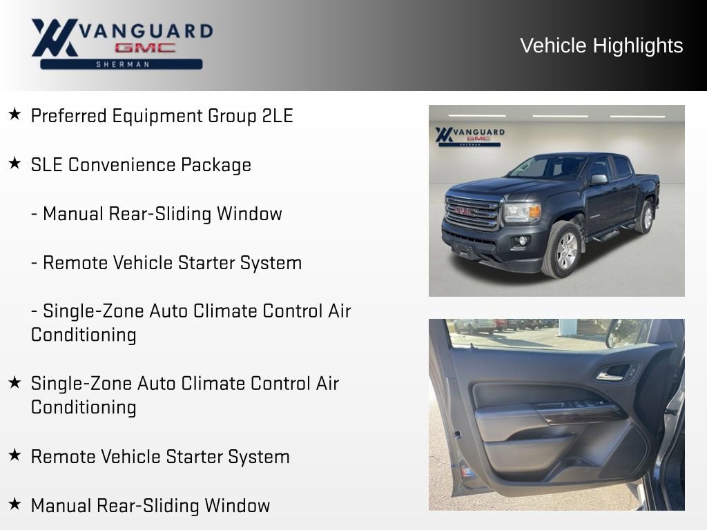 Used 2017 GMC Canyon SLE w/ SLE Convenience Package image 5