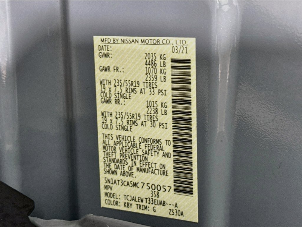 Certified 2021 Nissan Rogue SL w/ Premium Package FWD image 39
