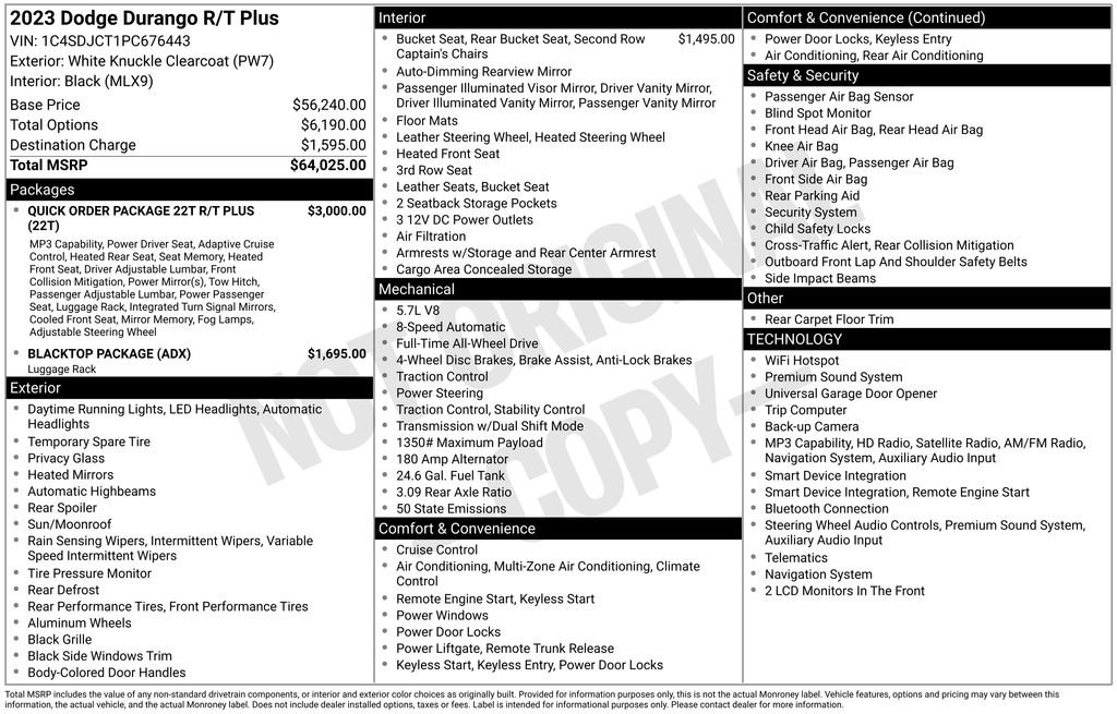 Certified 2023 Dodge Durango R/T AWD/4WD image 43