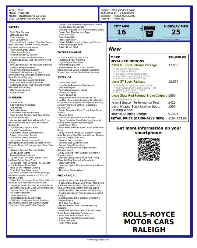 Used 2022 Maserati Quattroporte GT image 2