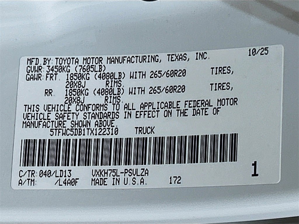 New 2026 Toyota Tundra Limited image 30