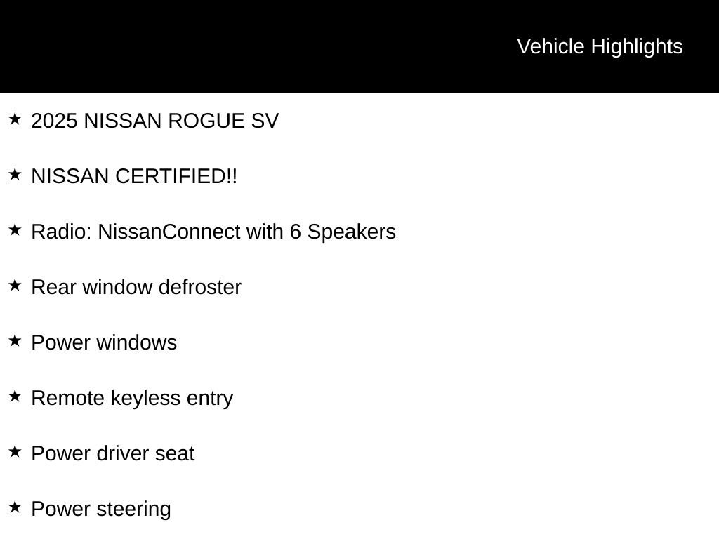 Certified 2025 Nissan Rogue SV AWD/4WD image 6