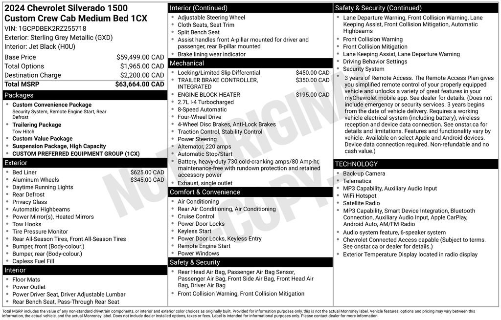 Used 2024 Chevrolet Silverado 1500 Custom AWD/4WD image 55