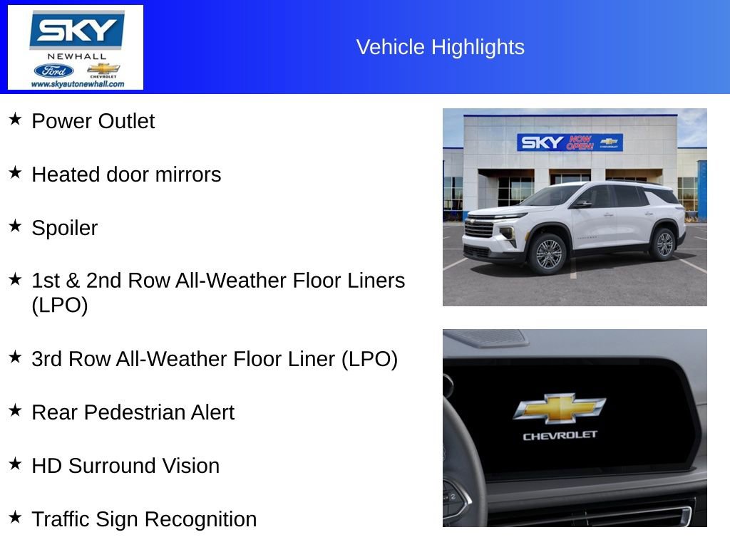 New 2025 Chevrolet Traverse LT w/ Driver Confidence Package image 26