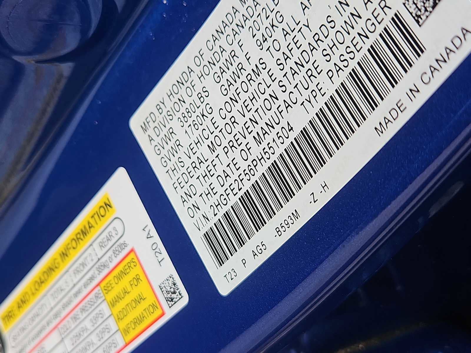 Certified 2023 Honda Civic Sport image 14