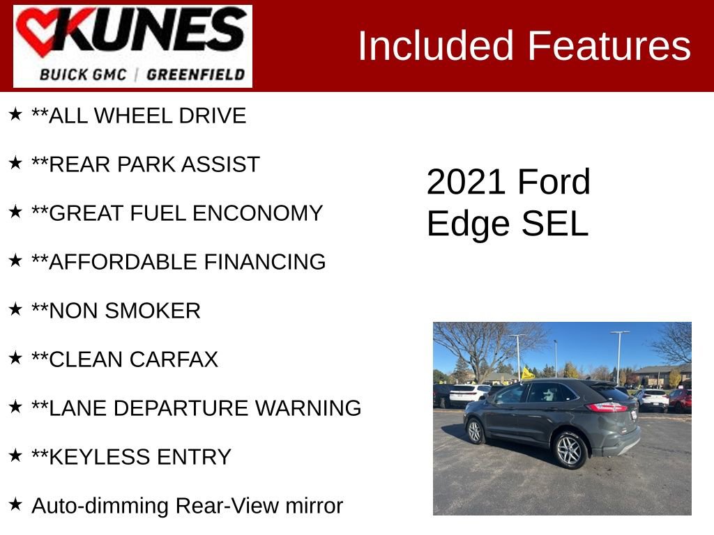 Used 2021 Ford Edge SEL w/ Convenience Package image 3