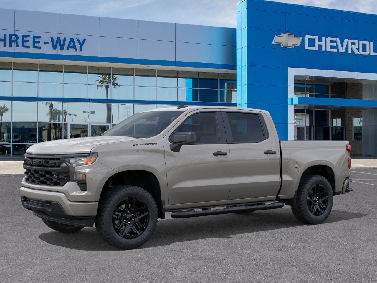 New 2026 Chevrolet Silverado 1500 Custom w/ Turbomax Blackout Package RWD image 2