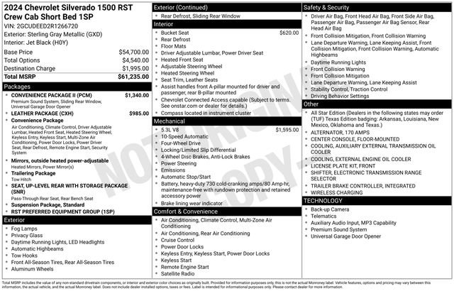 Used 2024 Chevrolet Silverado 1500 RST w/ Convenience Package II AWD/4WD image 6