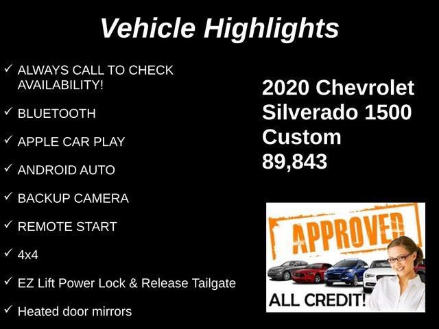 Used 2020 Chevrolet Silverado 1500 Custom w/ Custom Value Package AWD/4WD image 10