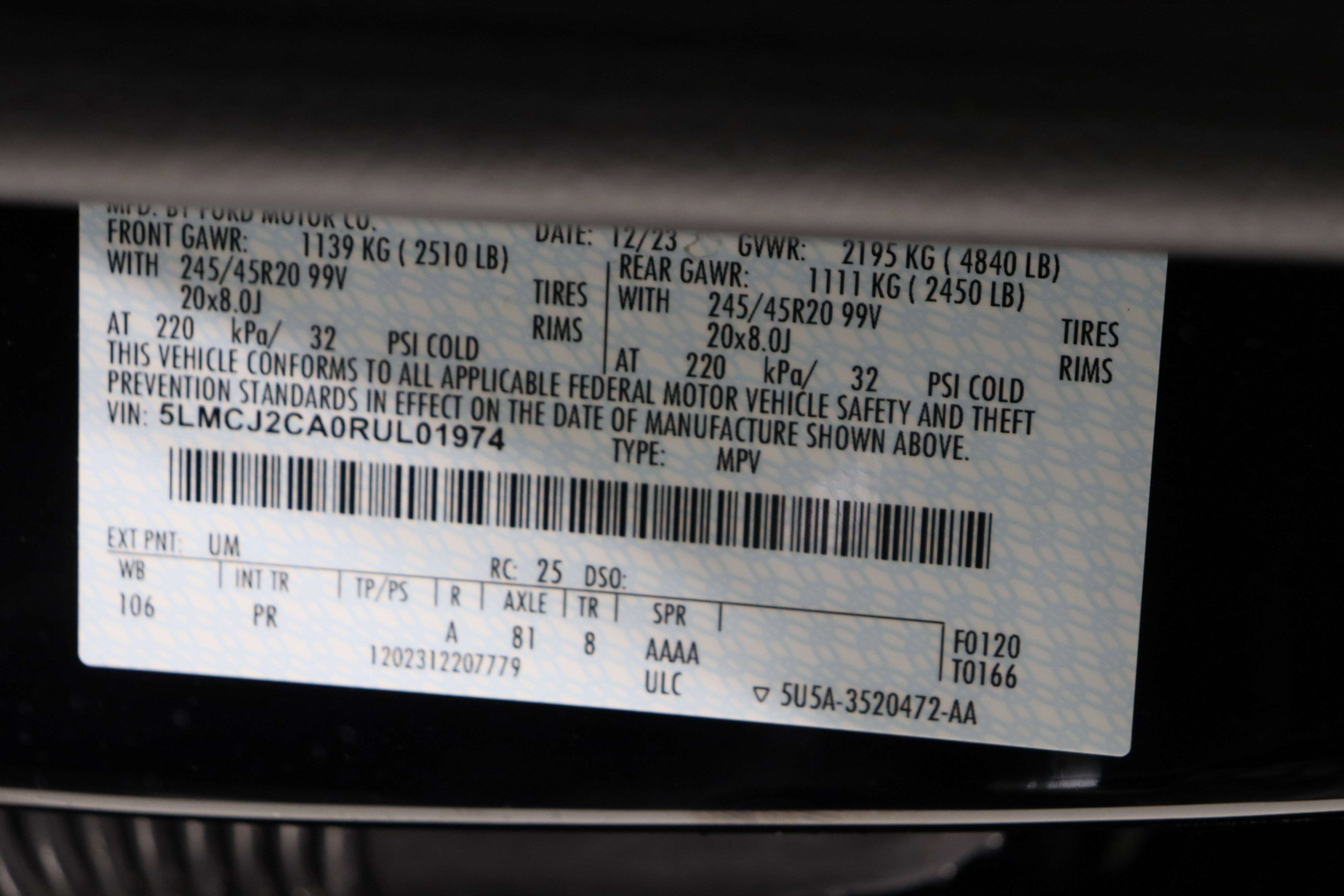 Used 2024 Lincoln Corsair Reserve w/ Equipment Group 201A image 42