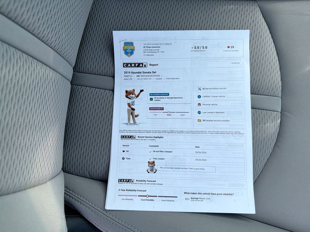 Used 2019 Hyundai Sonata SEL w/ Cargo Package FWD image 41