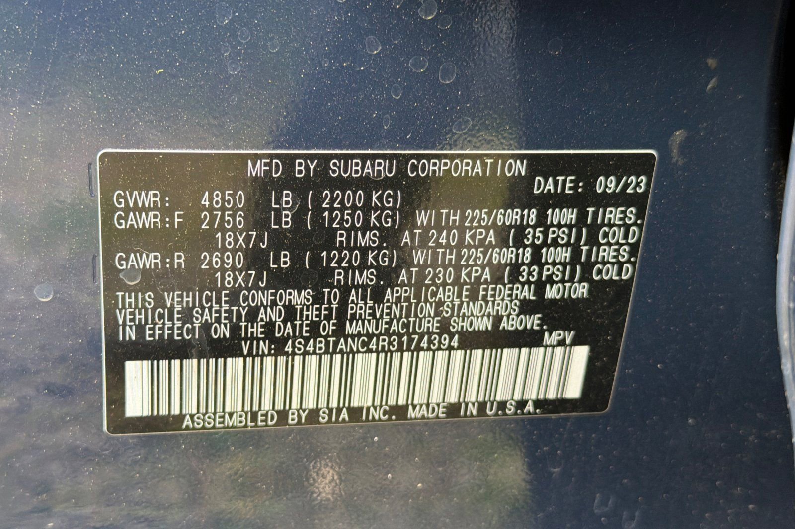 Used 2024 Subaru Outback Limited image 13