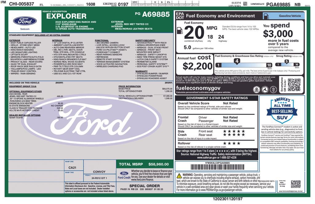 Certified 2023 Ford Explorer King Ranch w/ Class IV Trailer Tow Package image 5