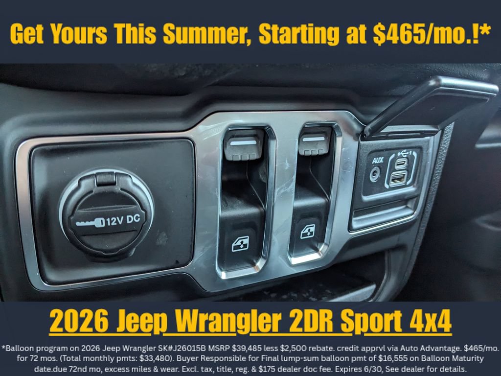 New 2026 Jeep Wrangler Sport AWD/4WD image 25