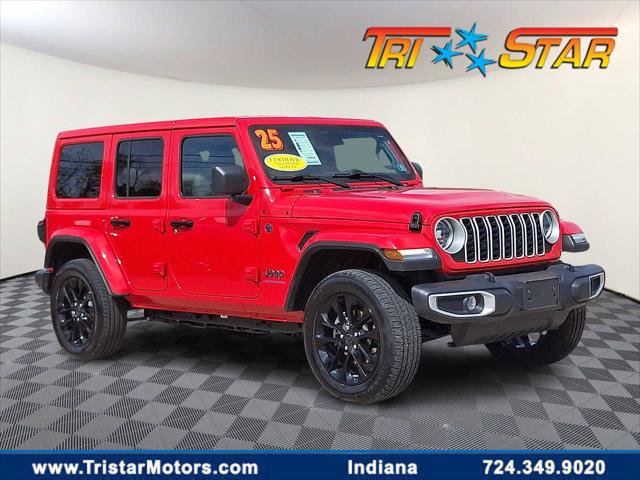 Certified 2025 Jeep Wrangler Unlimited Sahara w/ Safety Group AWD/4WD image 1