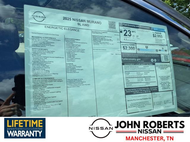 New 2025 Nissan Murano SL w/ Cargo Package image 17