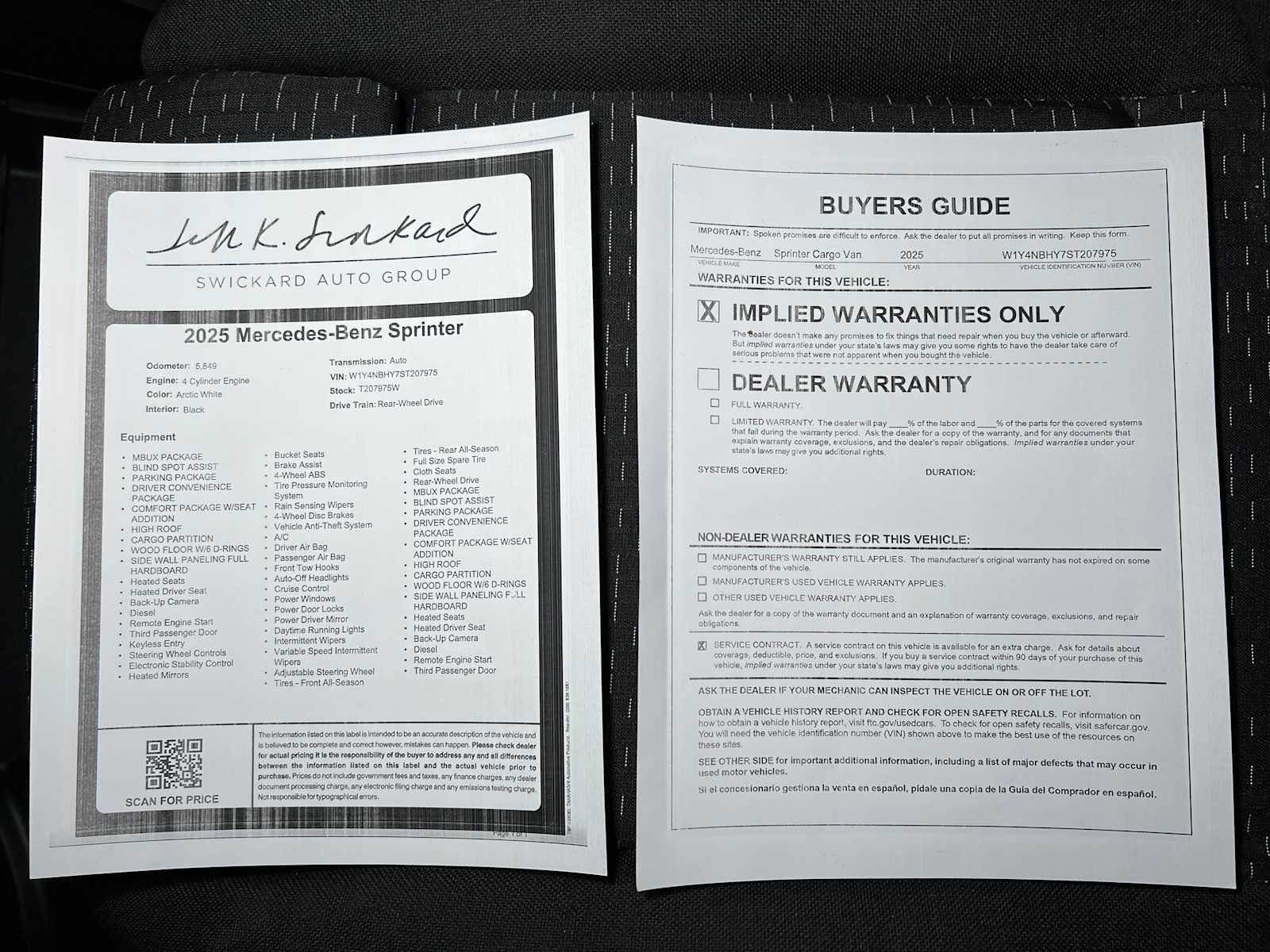 Used 2025 Mercedes-Benz Sprinter 2500 image 37