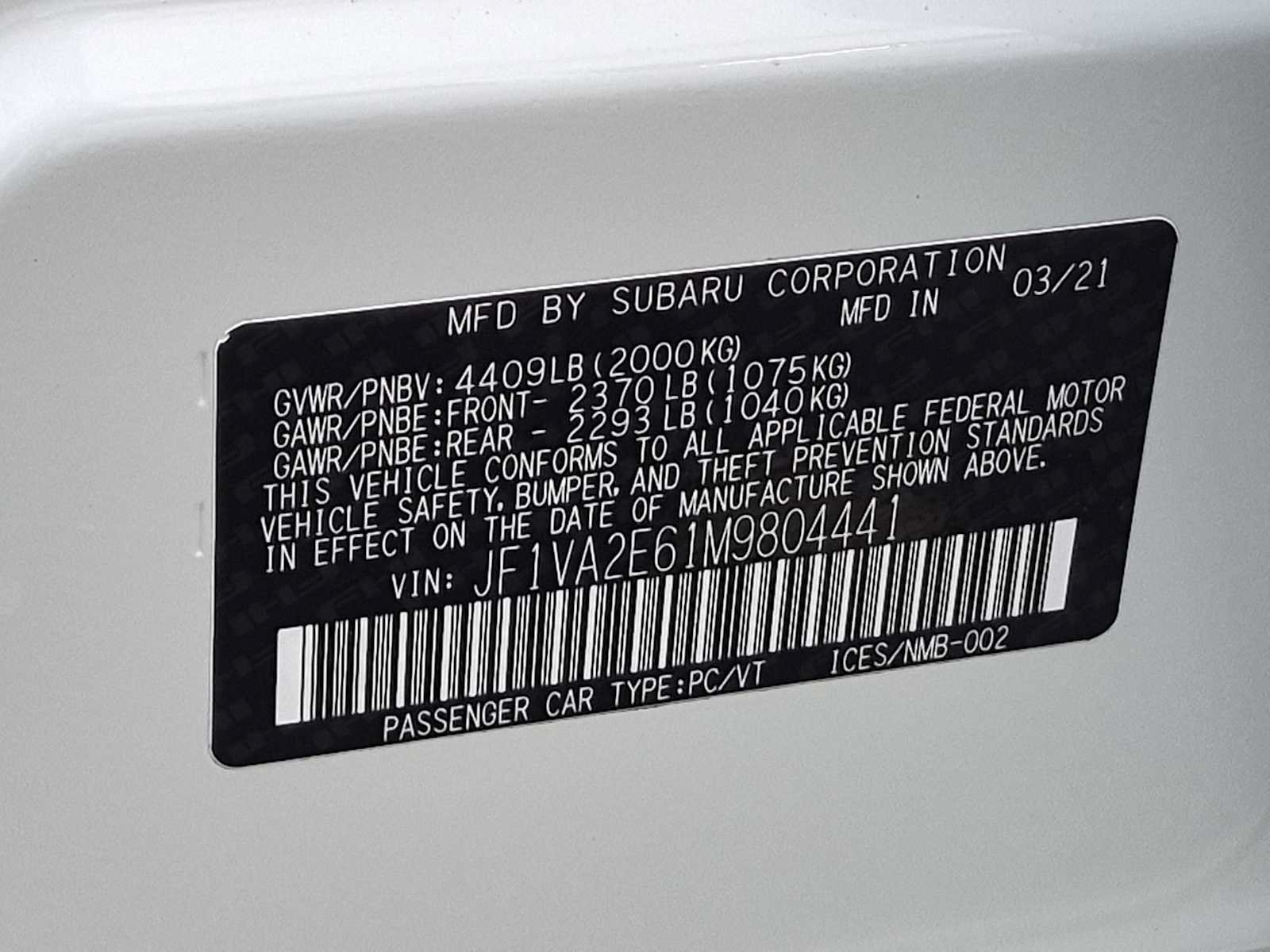 Used 2021 Subaru WRX STI AWD/4WD image 35
