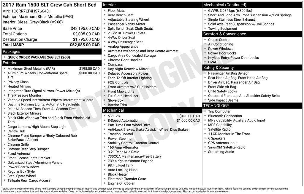 Used 2017 RAM 1500 Classic SLT AWD/4WD image 6
