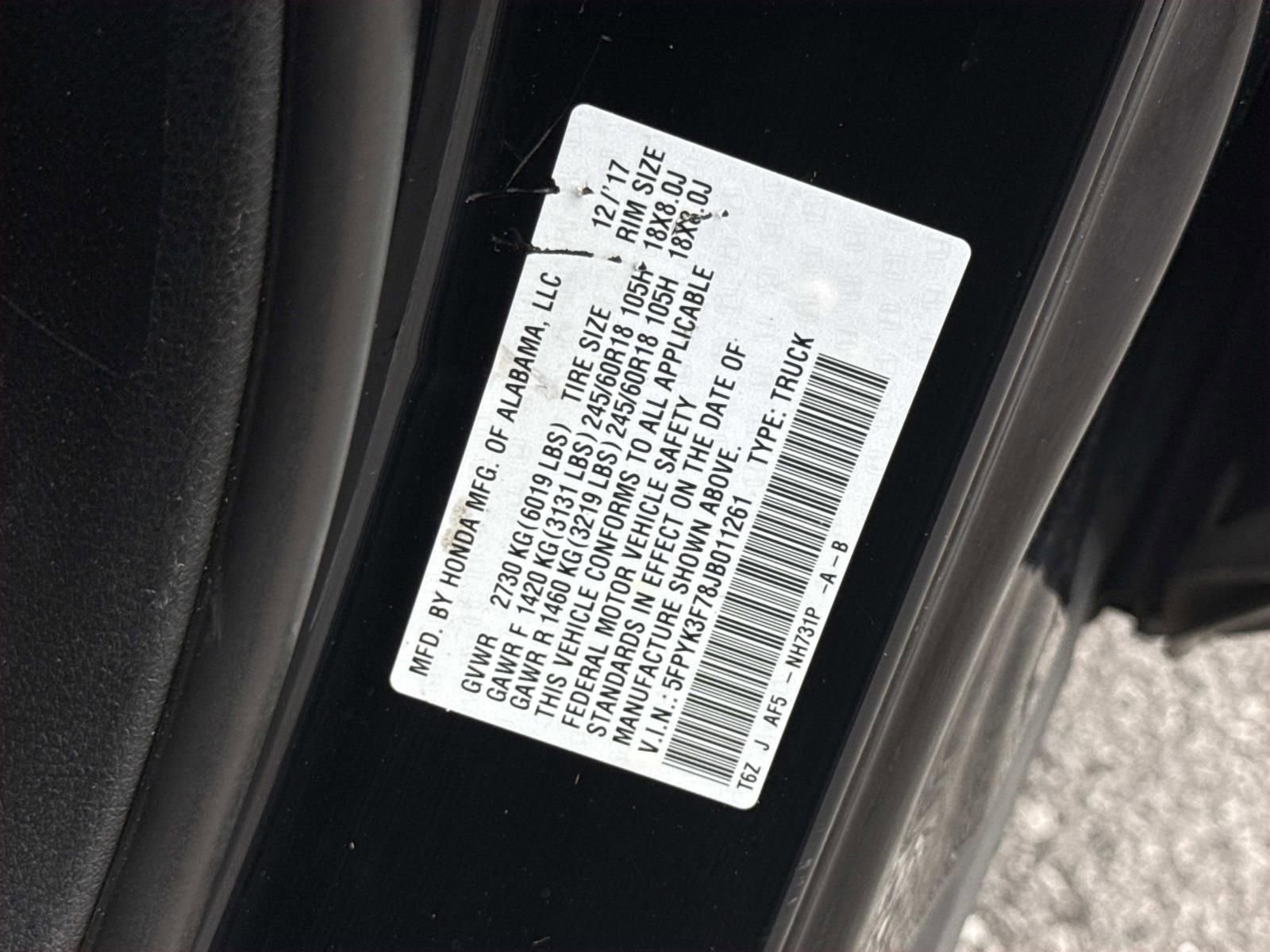Used 2018 Honda Ridgeline RTL-E image 31