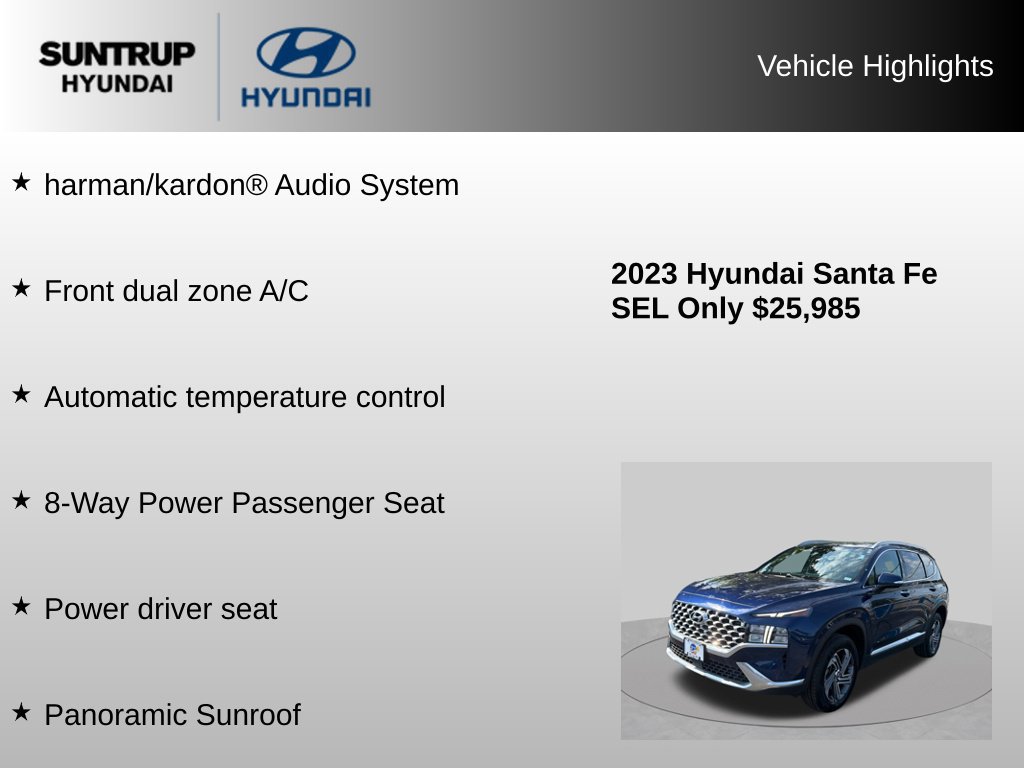 Used 2023 Hyundai Santa Fe SEL w/ Premium Package AWD/4WD image 16