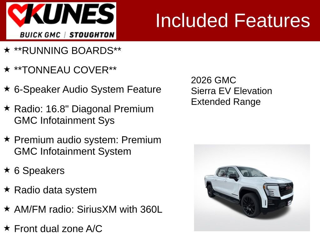 New 2026 GMC Sierra EV Elevation w/ LPO, Elevation Dark Package image 3
