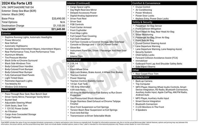 Used 2024 Kia Forte LXS FWD image 30