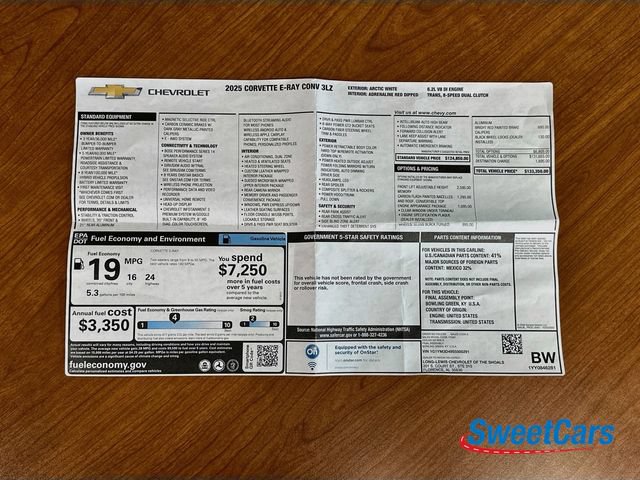 Used 2025 Chevrolet Corvette E-Ray AWD/4WD image 59