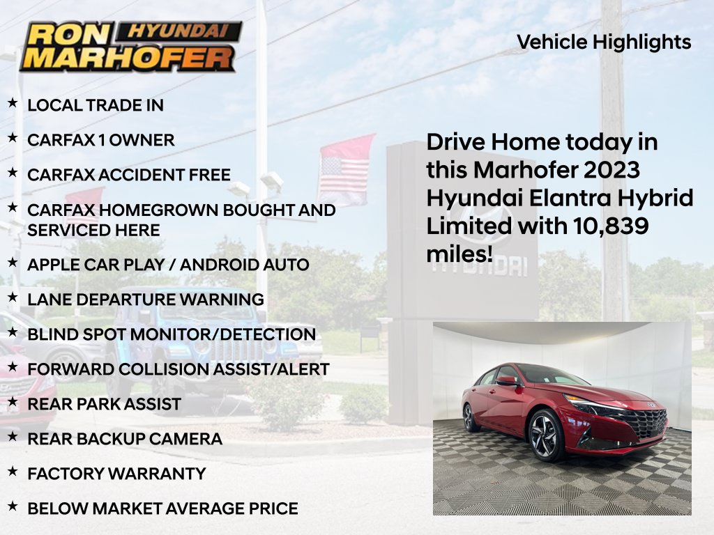 Certified 2023 Hyundai Elantra Limited FWD image 16