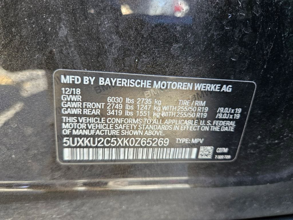 Used 2019 BMW X6 xDrive35i w/ Convenience Package AWD/4WD image 30
