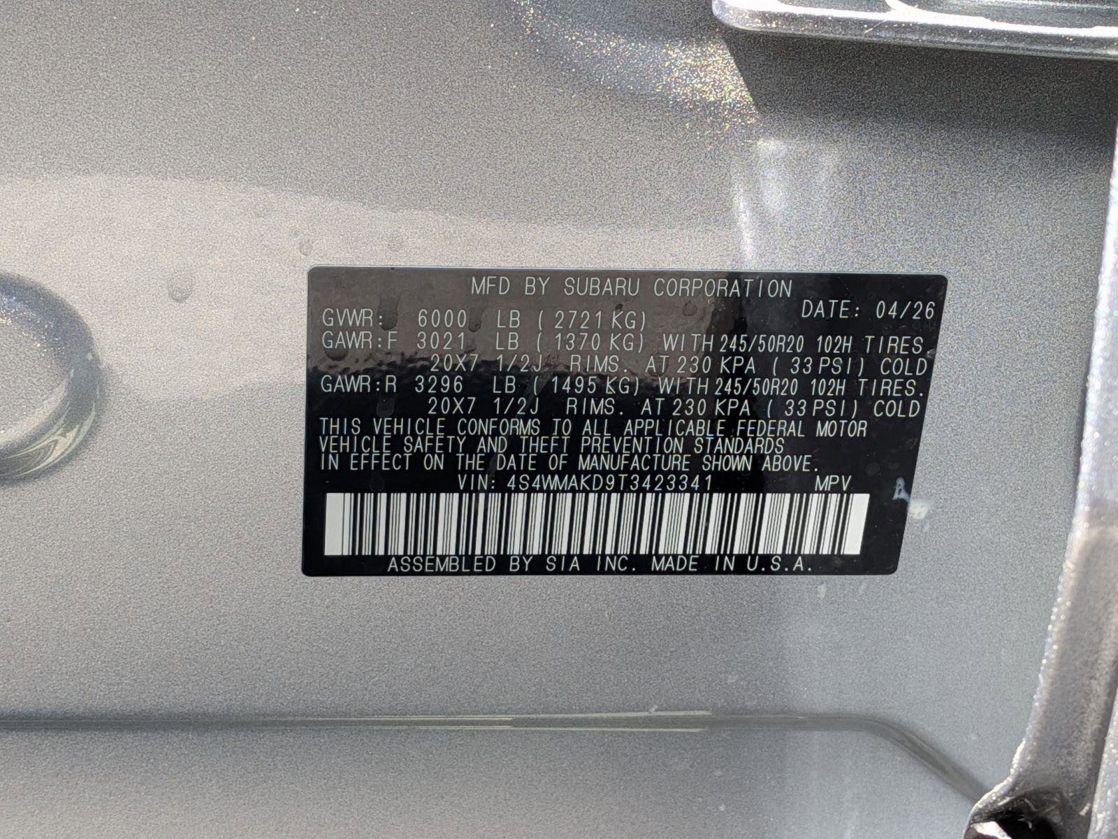 New 2026 Subaru Ascent Touring AWD/4WD image 37