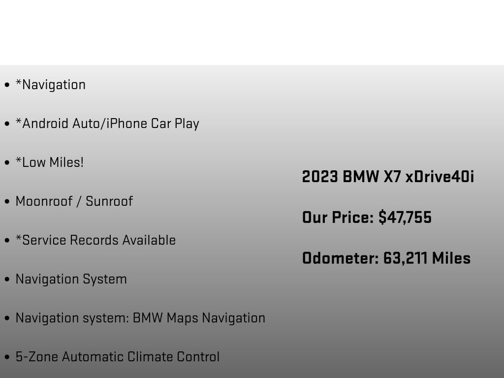 Used 2023 BMW X7 xDrive40i w/ Climate Comfort Package AWD/4WD image 18